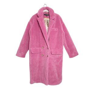 J. Crew Women's Relaxed Sherpa Blend Topcoat in Dusty Bloom - Sz S - NWT